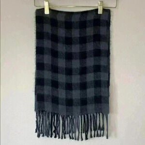 Cashmaire Scarf Grey Plaid Winter Fashion